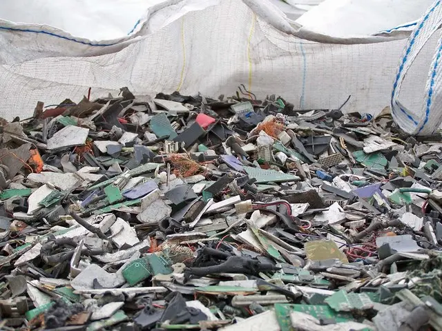 File photo of e-waste awaiting special processing. Image: Richard Dorrell.